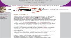Desktop Screenshot of gedok-karlsruhe.de